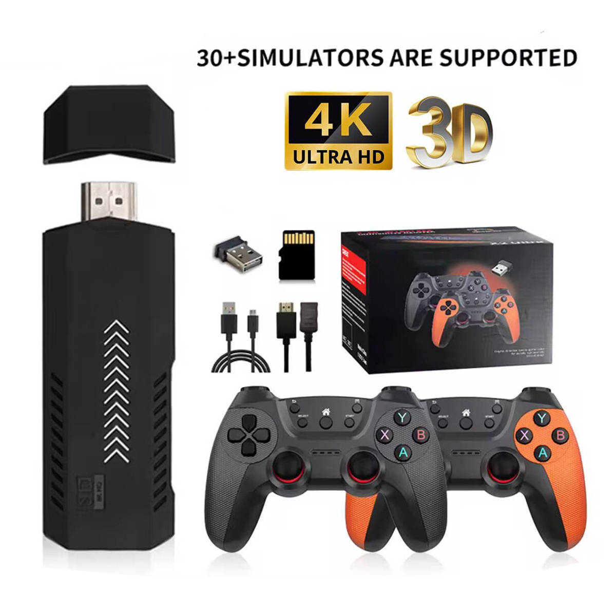 Riafu Retro Video Game Console 4k With Two Controllers - 41000 Games