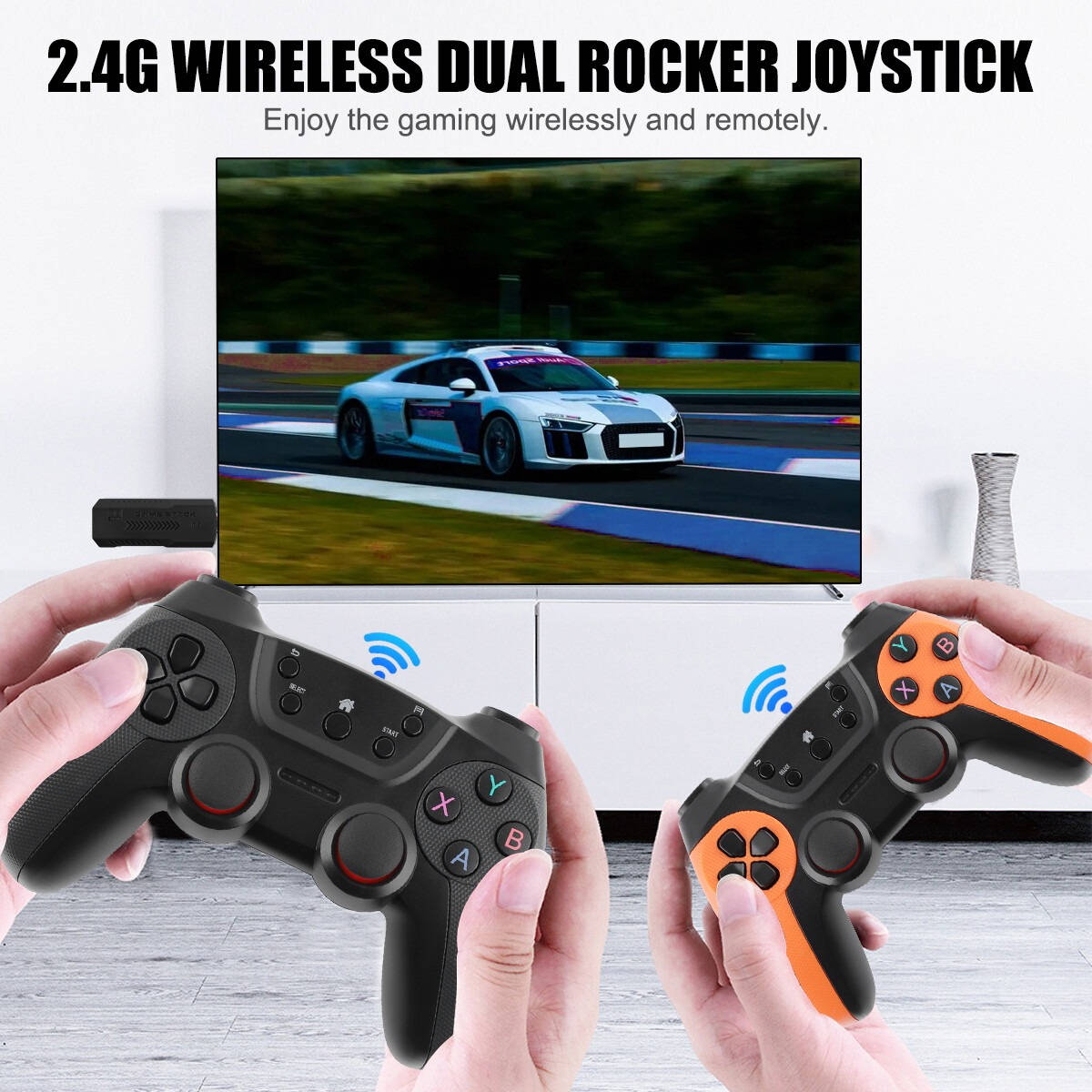 Riafu Retro Video Game Console 4k With Two Controllers - 41000 Games