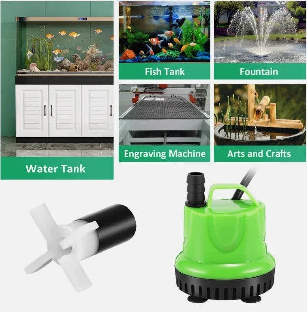 Riafu Submersible Water Pump Aquarium Fish Fountain