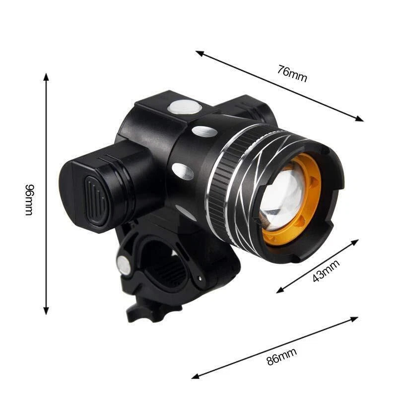 Riafu Brightest LED Bike Headlight – Powerful Front Bicycle Light for Night Cycling Safety