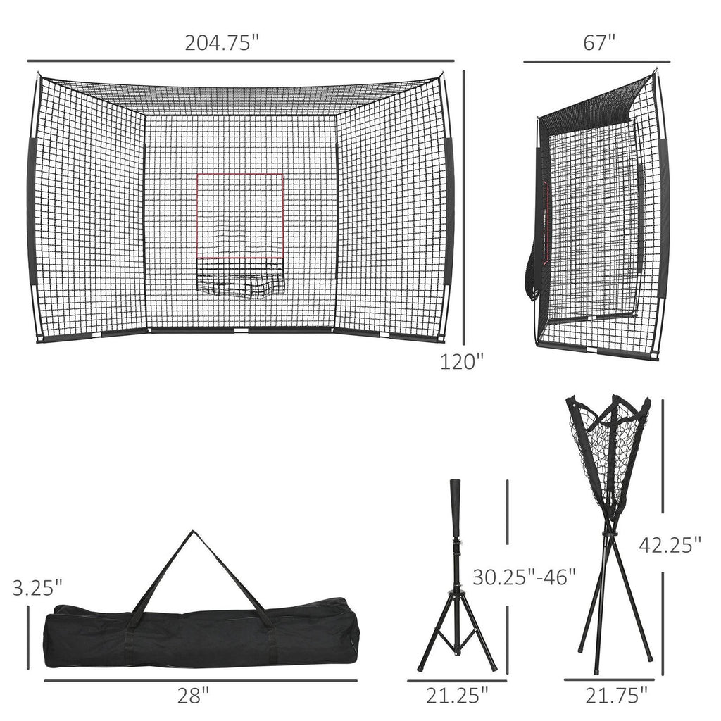 Riafu Softball And Baseball Net Set