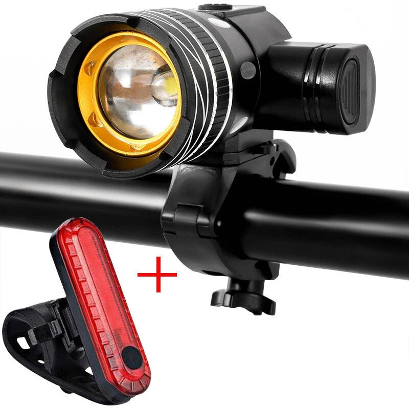 Riafu Brightest LED Bike Headlight – Powerful Front Bicycle Light for Night Cycling Safety