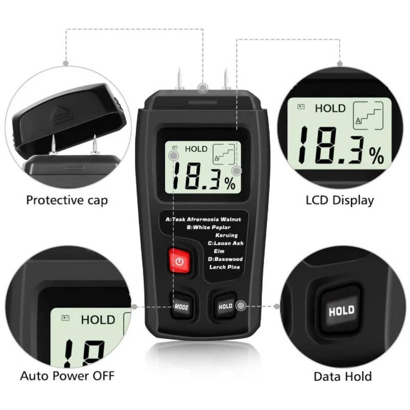 Riafu Wood Moisture Meter