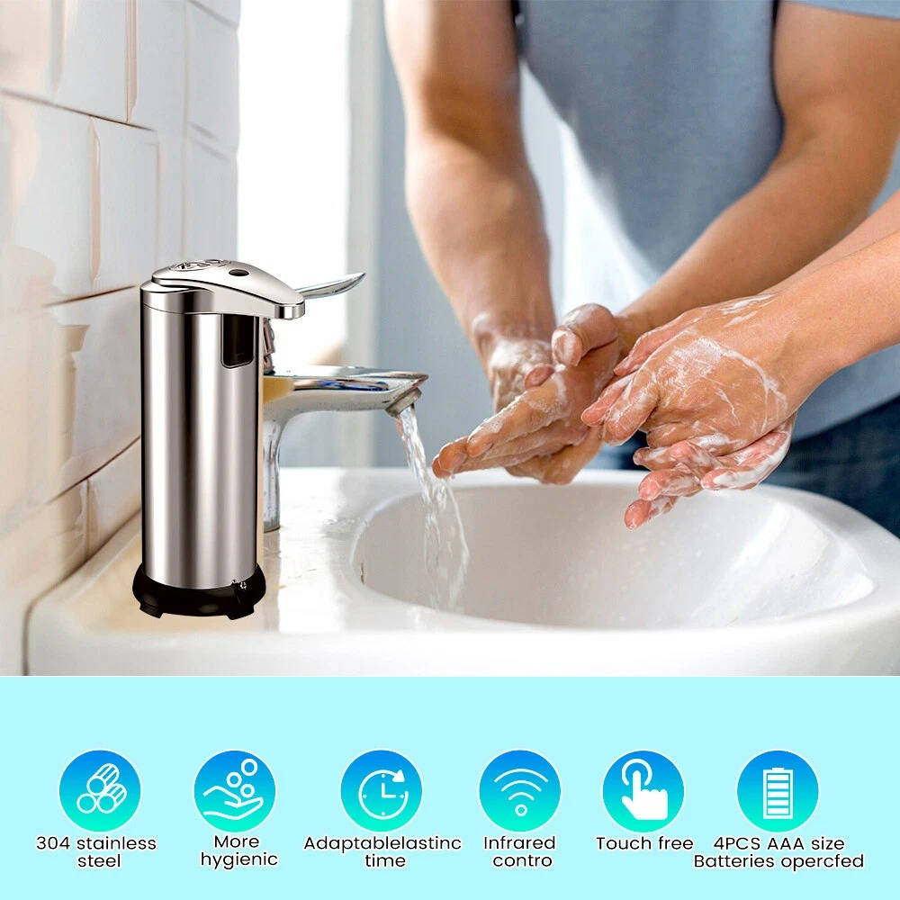 Riafu Automatic Hands Free Soap Dispenser For Bathroom