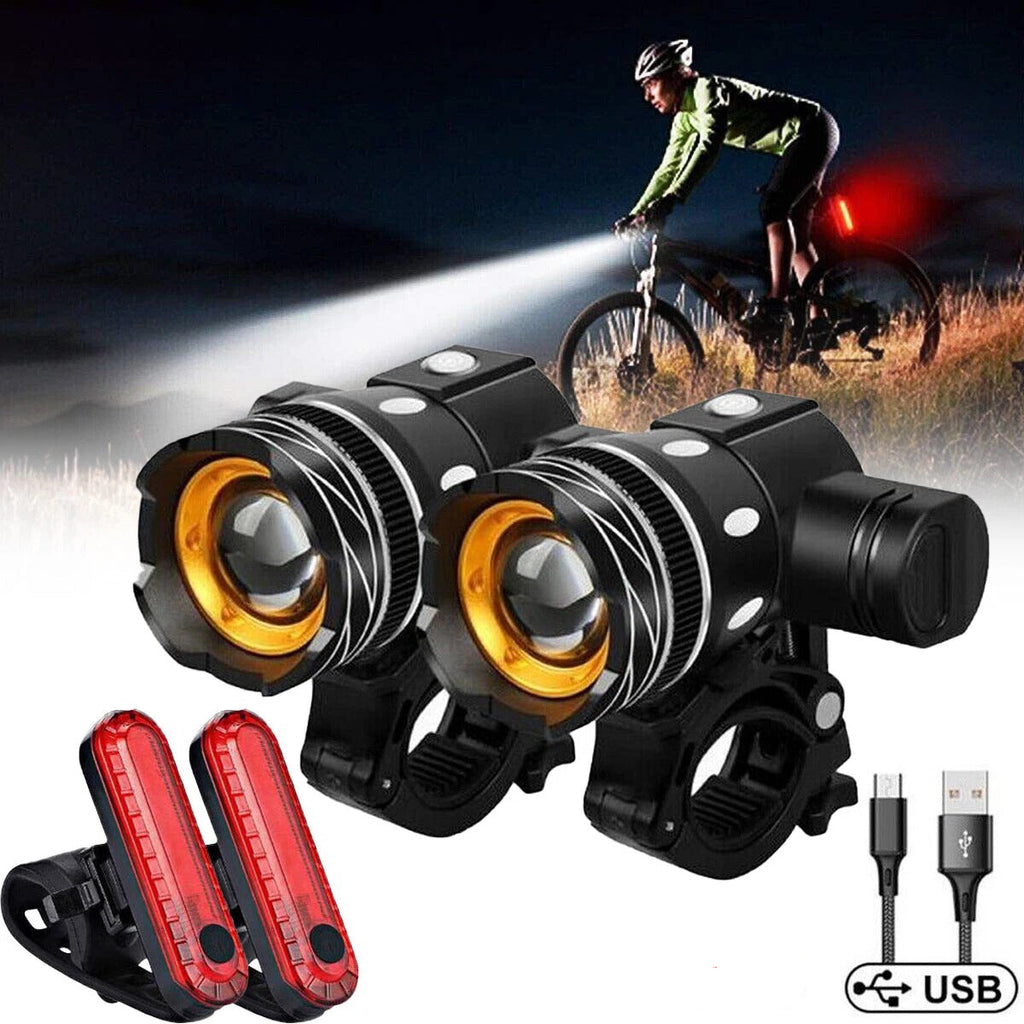 Riafu Brightest LED Bike Headlight – Powerful Front Bicycle Light for Night Cycling Safety