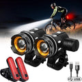 Riafu Brightest LED Bike Headlight – Powerful Front Bicycle Light for Night Cycling Safety
