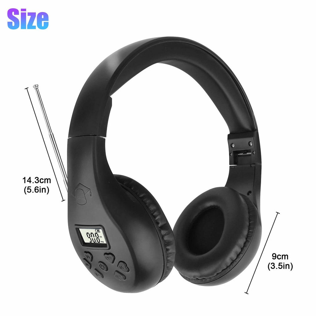 Riafu Headphones With FM Radio And Bluetooth