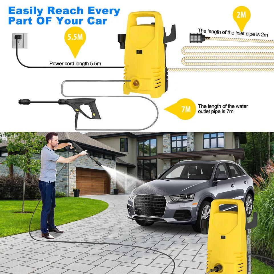 Riafu Powerful Electric Pressure Washer 5000 PSI