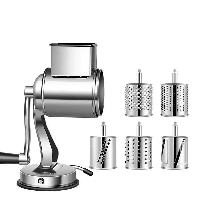 Riafu Multi-Functional Kitchen Rotary Food Grater/Shredder/Slicer