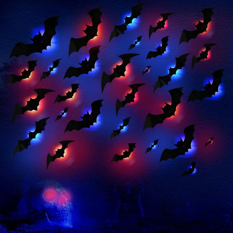 Riafu – Glowing 3D Bats for Enchanted Walls (12 Pcs Set)