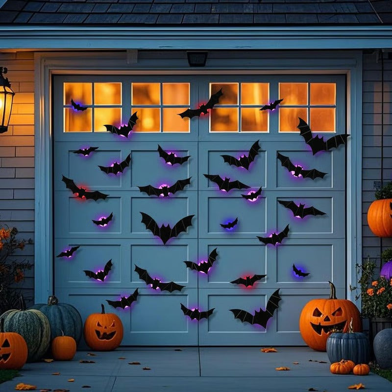 Riafu – Glowing 3D Bats for Enchanted Walls (12 Pcs Set)