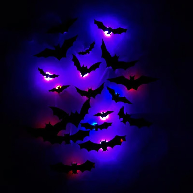 Riafu – Glowing 3D Bats for Enchanted Walls (12 Pcs Set)