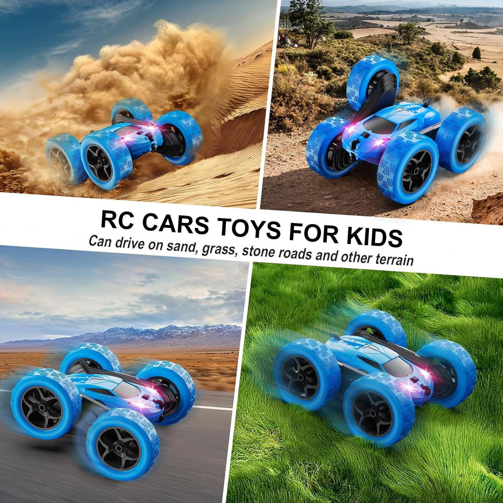 Dynamic Flip Racer – 360° Stunt Car with LED Lights & Dual Motors
