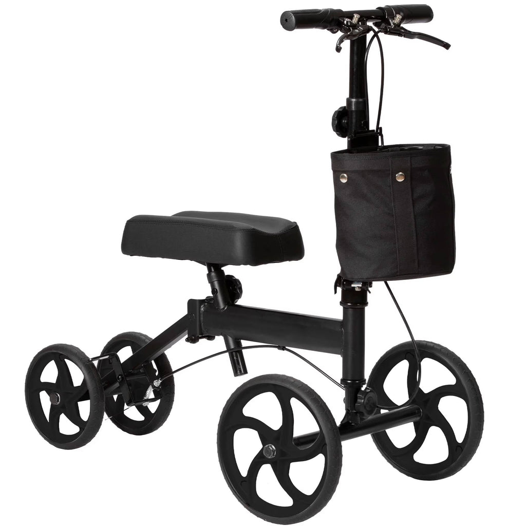 Riafu Knee Scooter Foldable Walker for Foot Surgery Adult Crutch Alternative