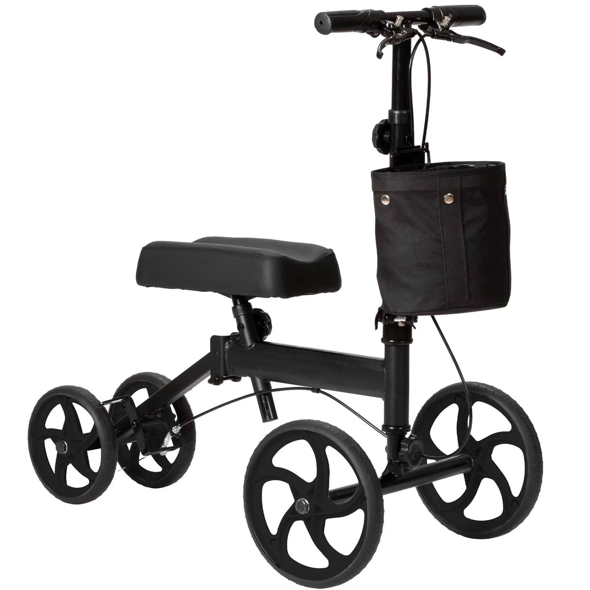 Riafu Knee Scooter Foldable Walker for Foot Surgery Adult Crutch Alternative