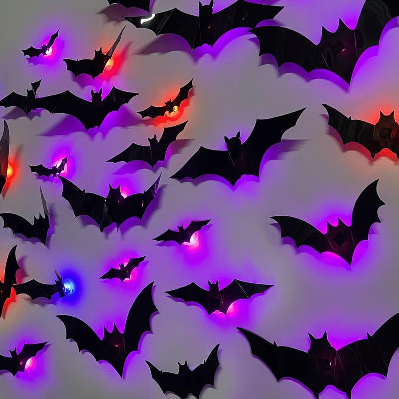 Riafu – Glowing 3D Bats for Enchanted Walls (12 Pcs Set)