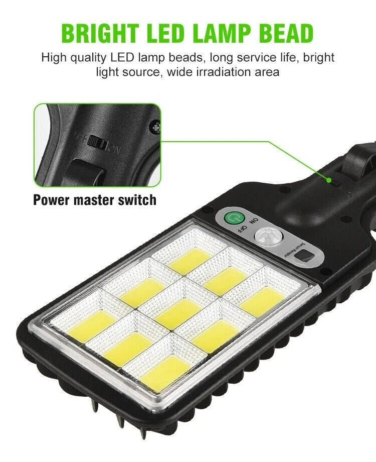 Riafu 3PCS Outdoor Solar Wall Light LED Motion Sensor