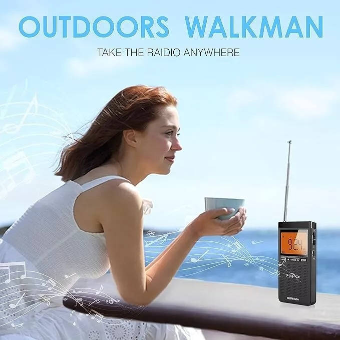 Riafu Portable Pocket Radios AM FM