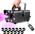 Riafu Smoke Machine W/ 13 Colorful LED Lights Effect