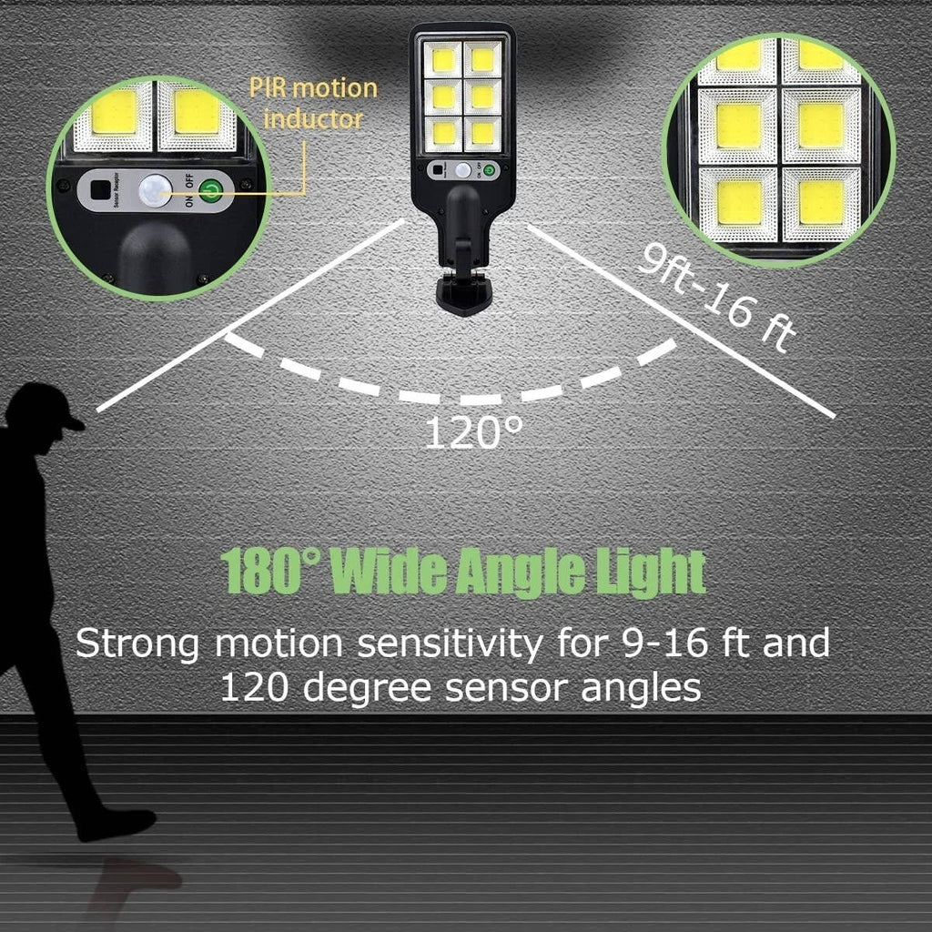 Riafu 3PCS Outdoor Solar Wall Light LED Motion Sensor