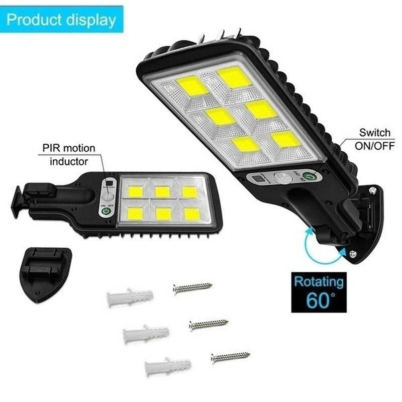 Riafu 3PCS Outdoor Solar Wall Light LED Motion Sensor