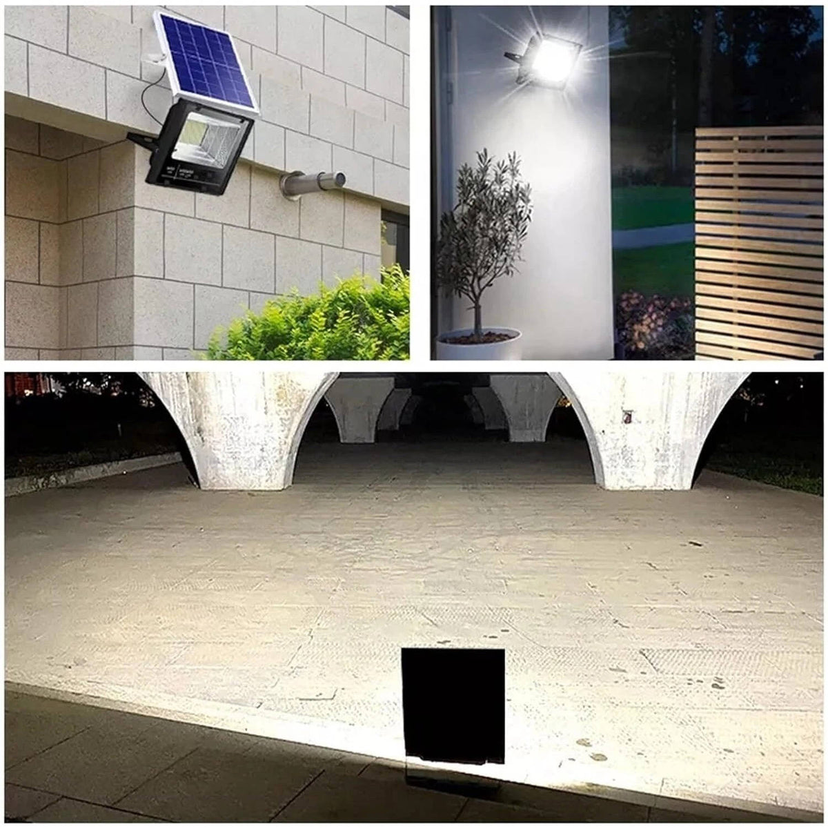 Riafu 600W LED Solar Flood Lights Outdoor Street Light