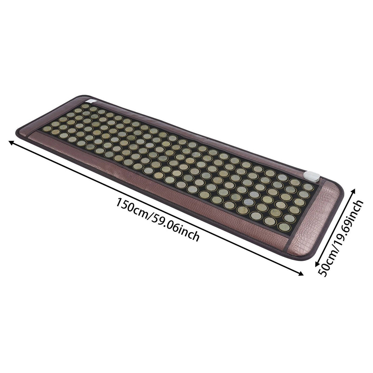 Riafu Jade Tourmaline Stone Far Infrared Therapy Mat Electric Heating Pad