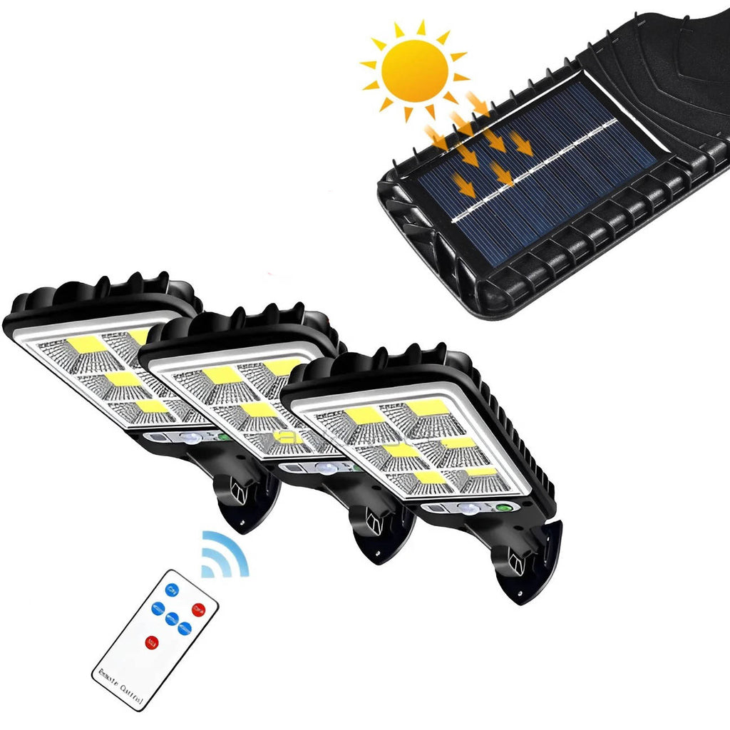 Riafu 3PCS Outdoor Solar Wall Light LED Motion Sensor