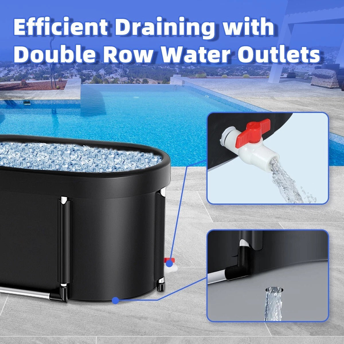 Riafu Extra Large Plunge Tub Indoor