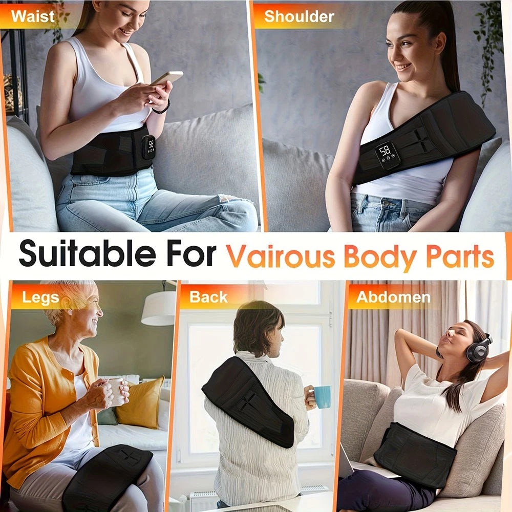 Riafu Heated Lower Back Brace For Back Pain Relief Back