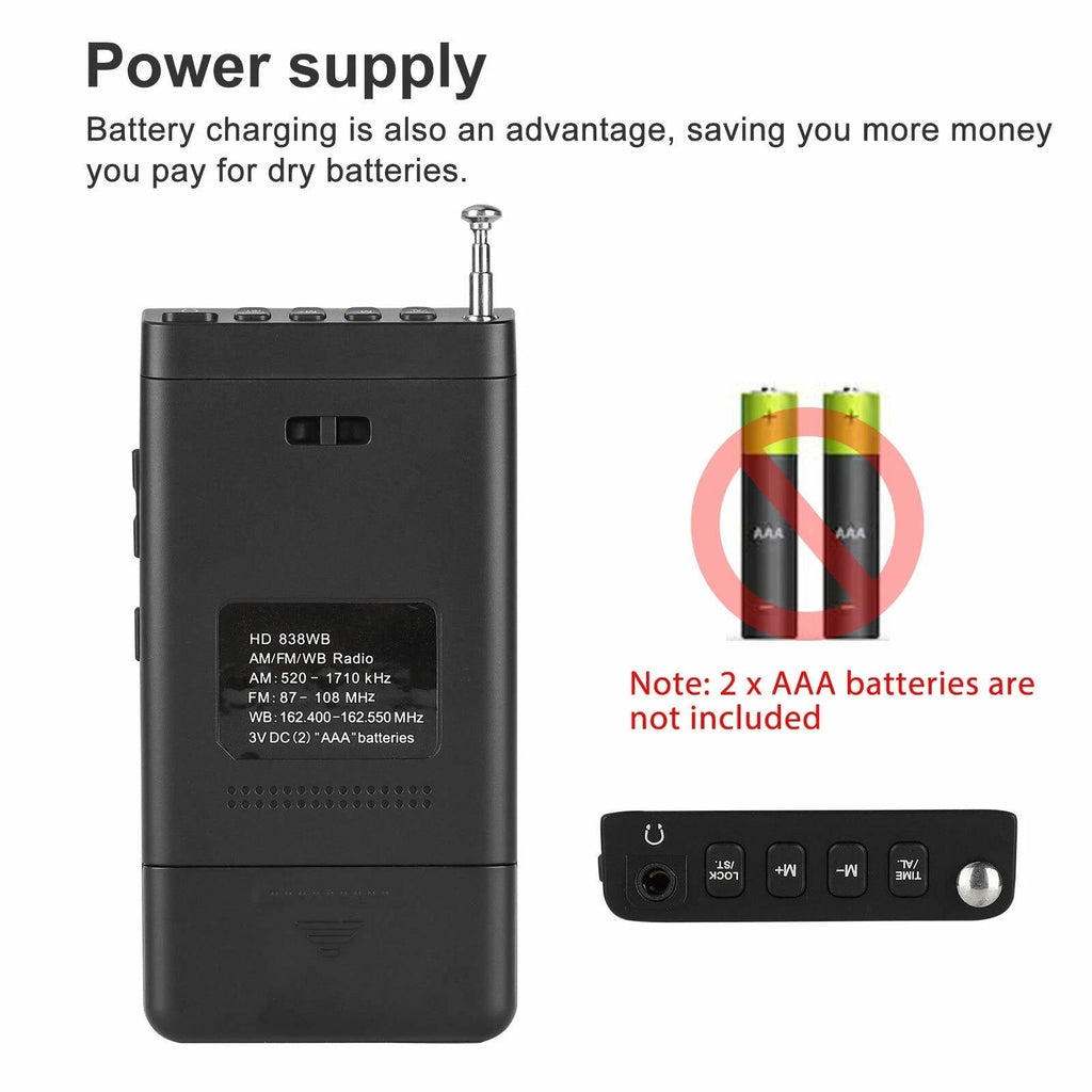 Riafu Portable Pocket Radios AM FM