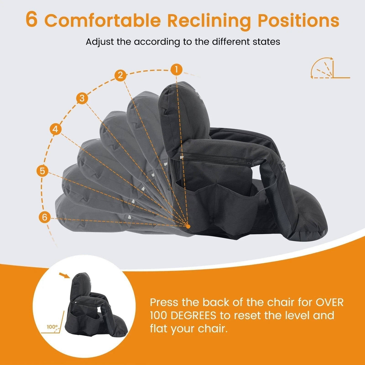 Riafu Stadium Seat with Heat & Back Support – Portable Padded Bleacher Cushion Chair