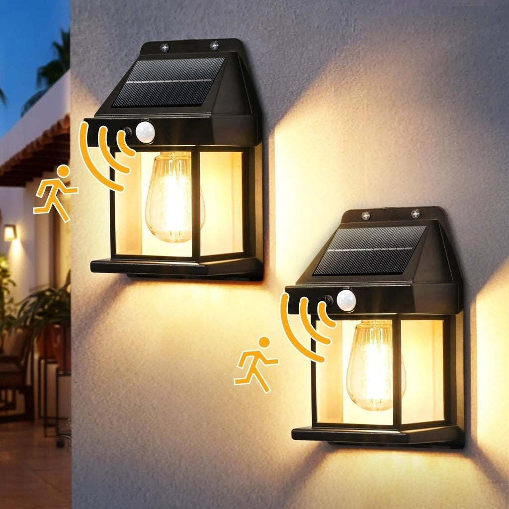 Riafu LED Solar Wall Lights Outdoor Garden Lamp