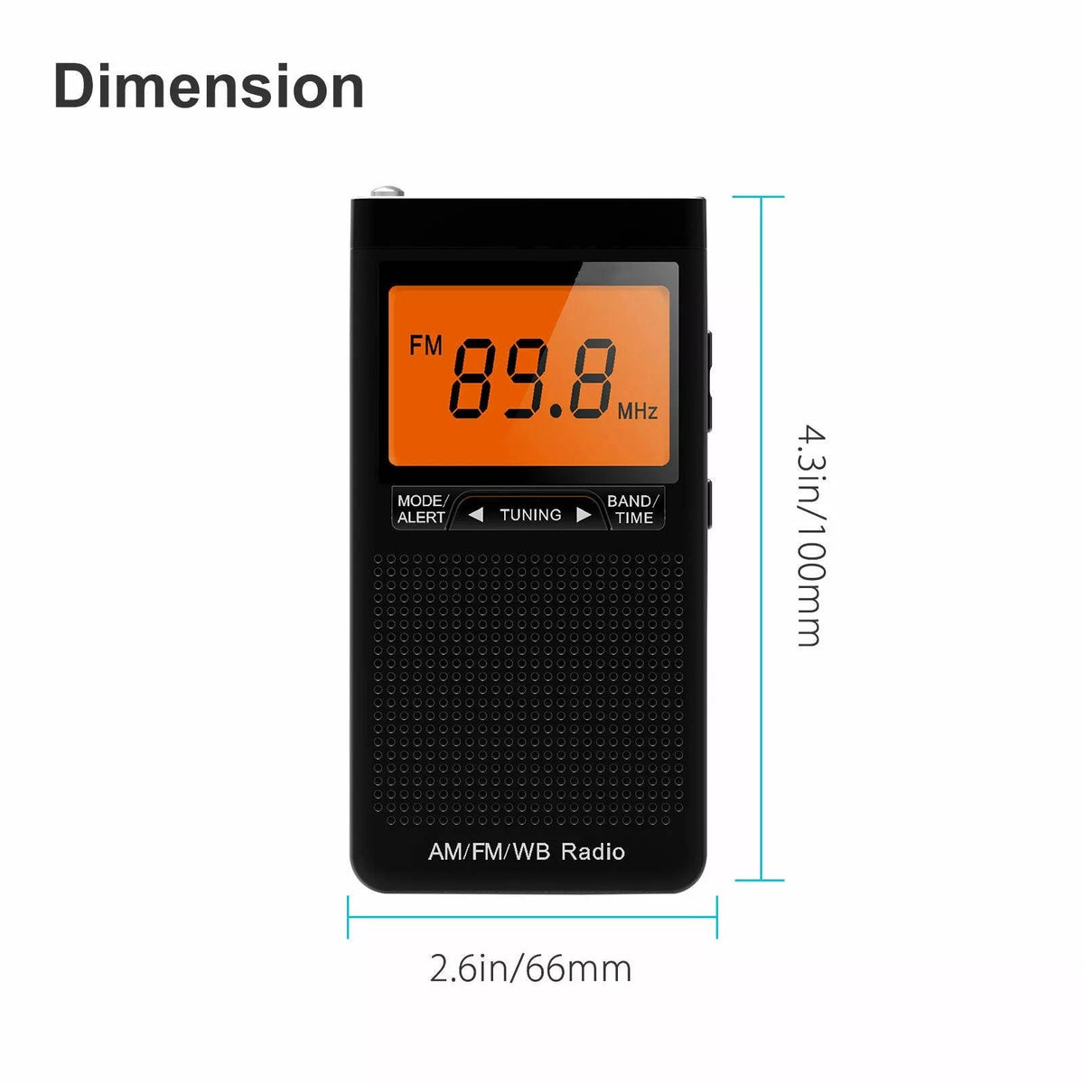Riafu Portable Pocket Radios AM FM