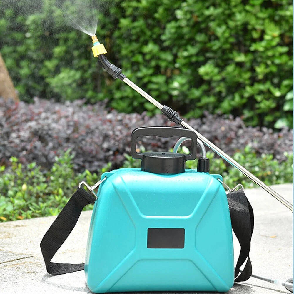 Riafu Rechargeable Electric Garden Sprayer 5L, Battery Powered Plant Sprayer with 3 Nozzles
