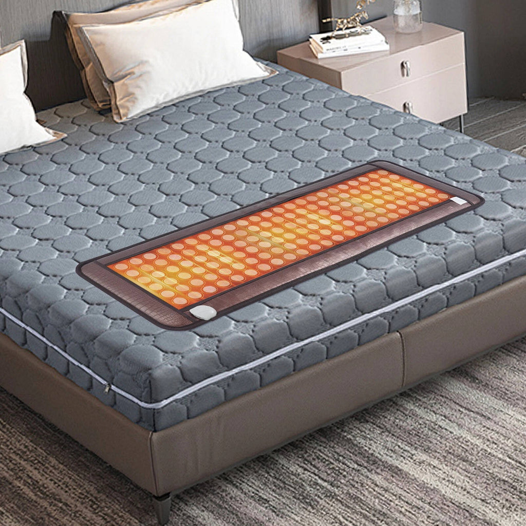 Riafu Jade Tourmaline Stone Far Infrared Therapy Mat Electric Heating Pad