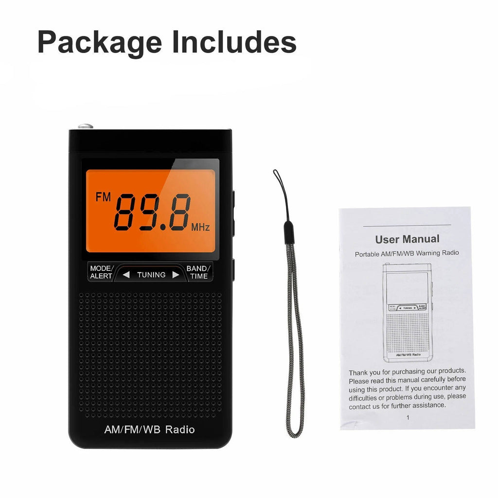 Riafu Portable Pocket Radios AM FM