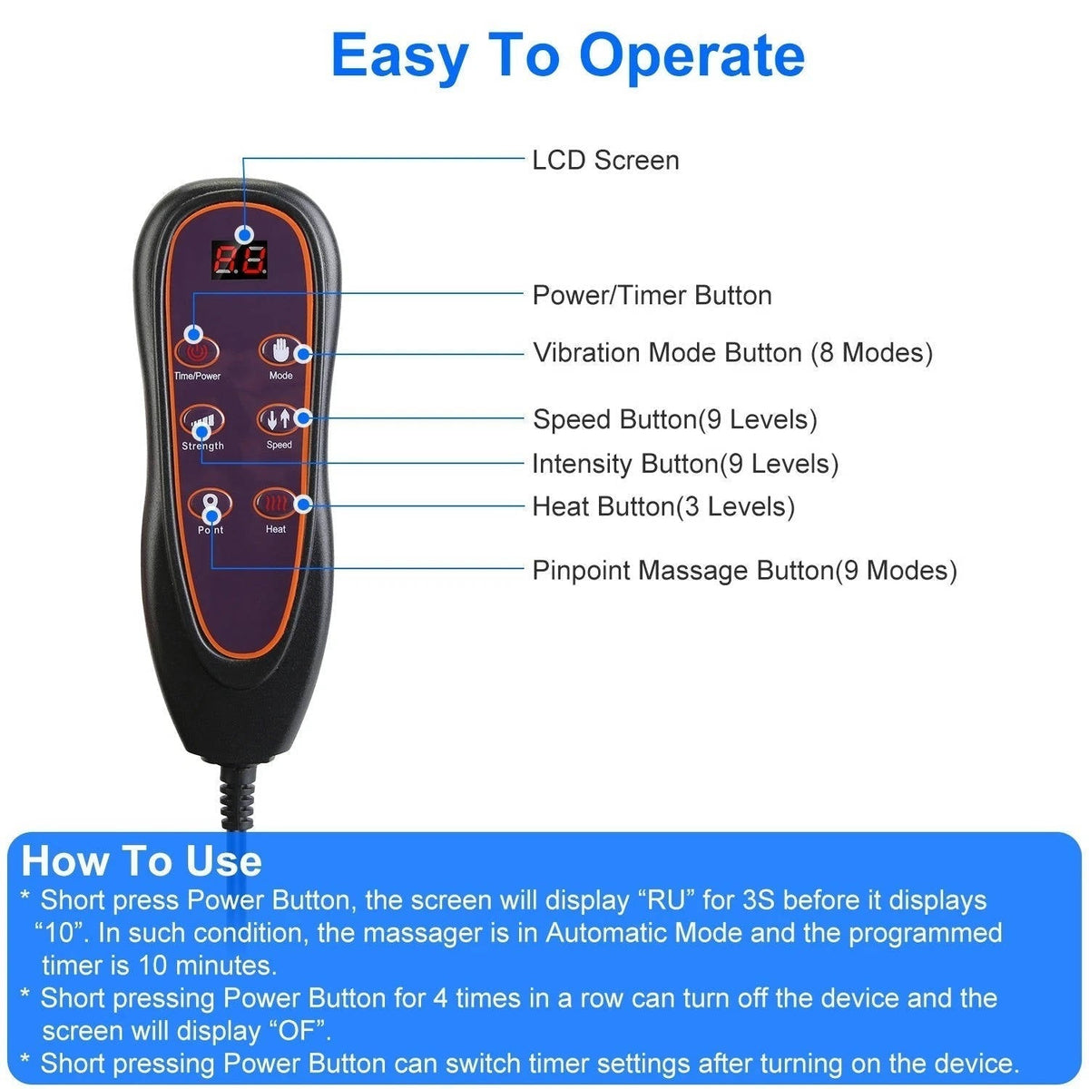 Riafu Full Body Massager With Heat And Vibration