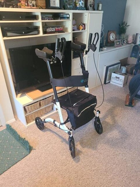 Riafu Senior safety stand up rollator walker with armrests