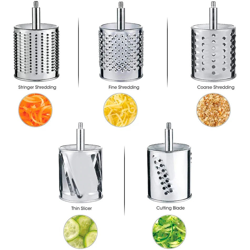 Riafu Multi-Functional Kitchen Rotary Food Grater/Shredder/Slicer
