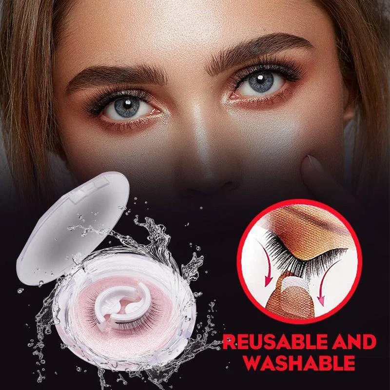 Riafu Reusable Self-Adhesive Eyelashes – No Glue, Premium Natural Look