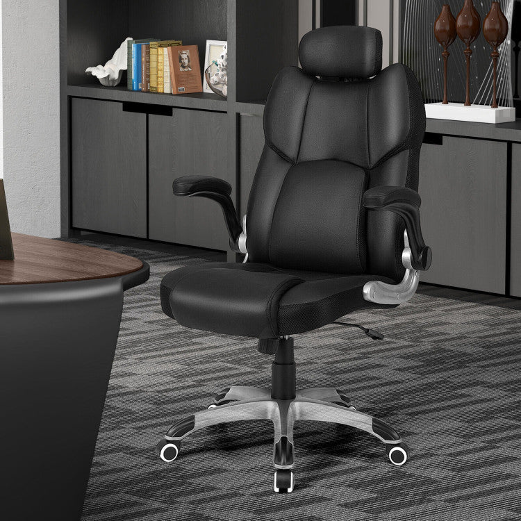 Riafu Ergonomic Office Chair with Kneading Massage & Adjustable Headrest – Reclining, Padded Seat