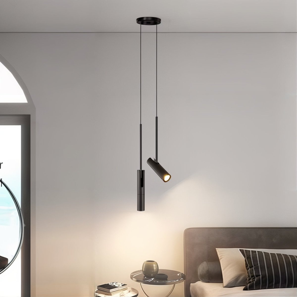 Modern LED Pendant Light | Dual Adjustable Spotlights