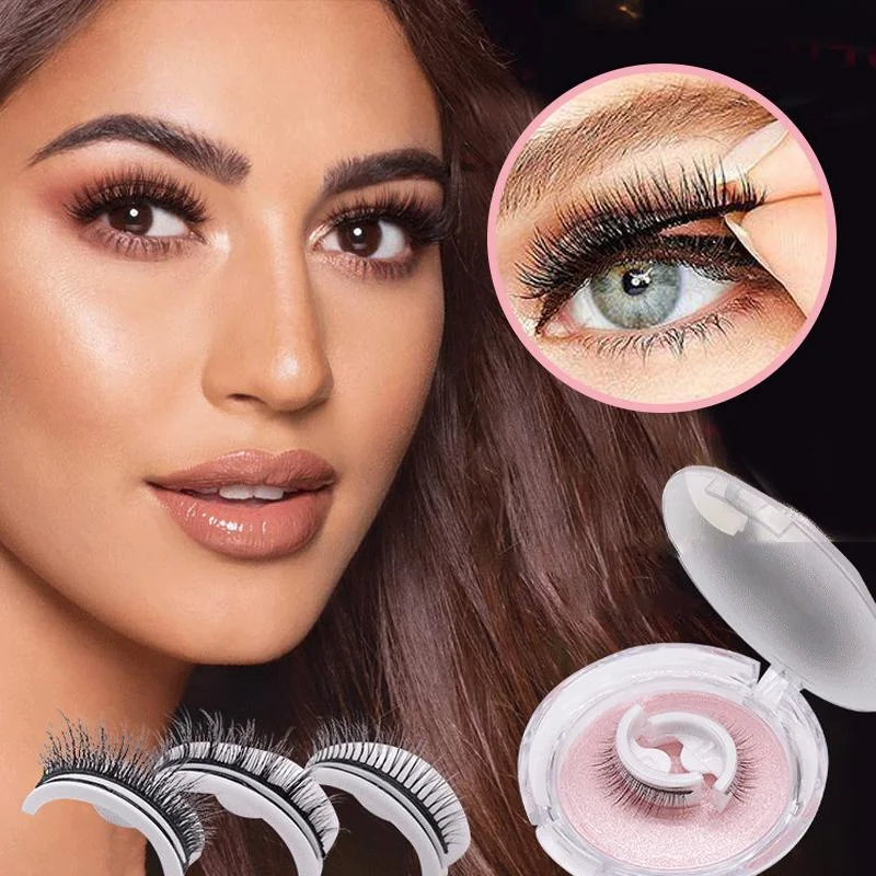 Riafu Reusable Self-Adhesive Eyelashes – No Glue, Premium Natural Look