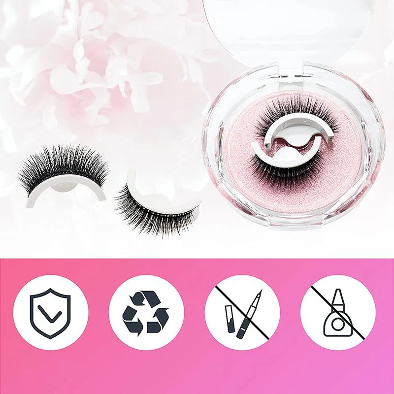 Riafu Reusable Self-Adhesive Eyelashes – No Glue, Premium Natural Look