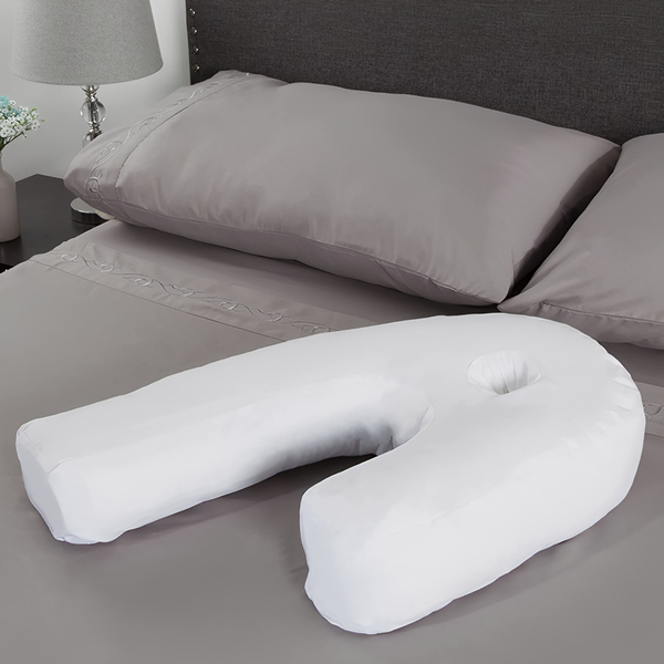 Riafu Orthopedic Side Sleeper Pillow With Ear Hole