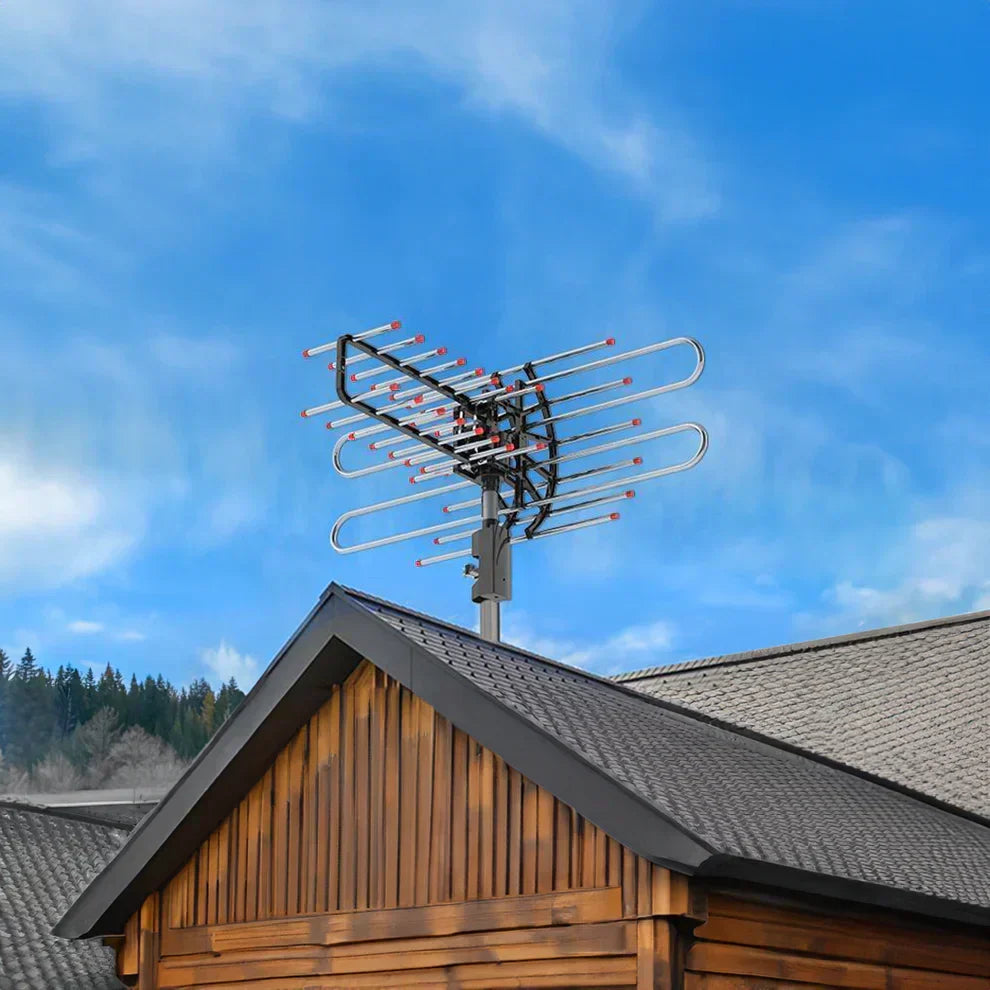 Riafu Outdoor Long Range 500+ Mile TV Antenna With UHF/VHF/FM Radio
