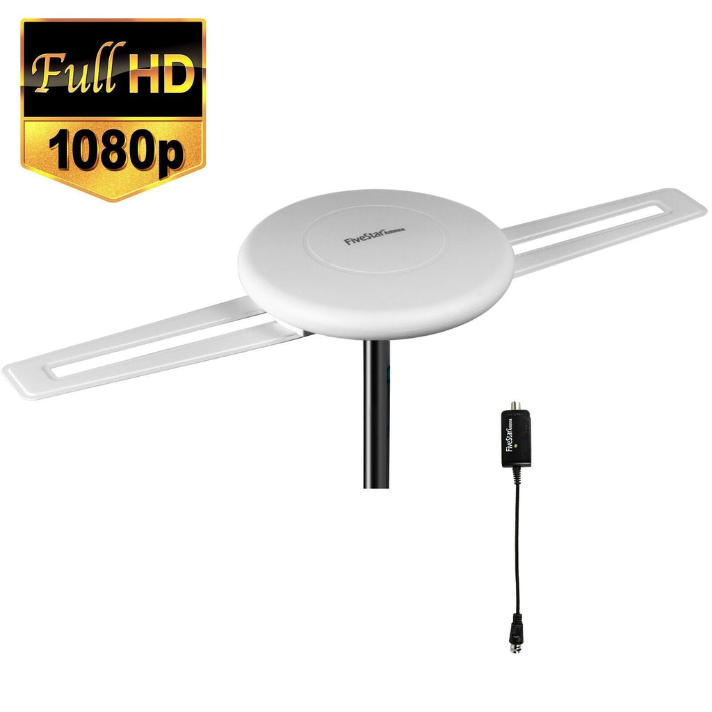 Riafu Omni Directional Outdoor HDTV Antenna – Long Range Digital Amplified 4K Ready TV Antenna