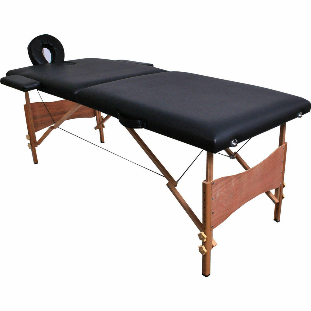 Riafu Foldable Massage Table with Adjustable Height – Includes Free Carry Case