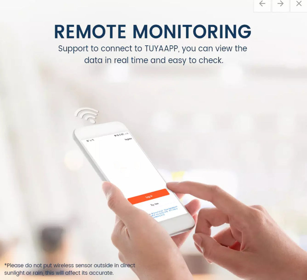 Riafu Smart Wifi Temperature and Humidity Monitor